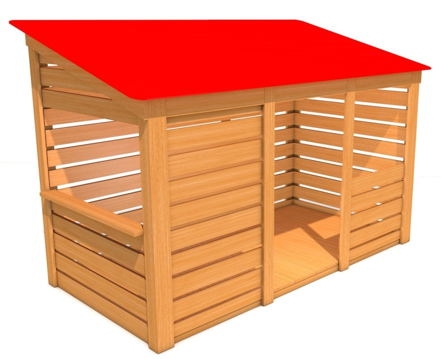 Monkey dětský domek - Sovička - Červená