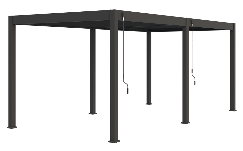 Bioklimatická pergola INTRO PLUS 6x3 m, hliník - volně stojící