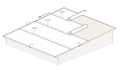 EPDM-speciální střešní krytina (folie) 1,5 m x 10 m  -  2 ks