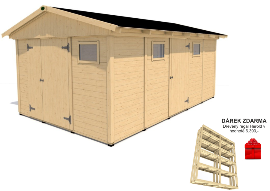 Zahradní domek HEROLD A3355 16,6 m2