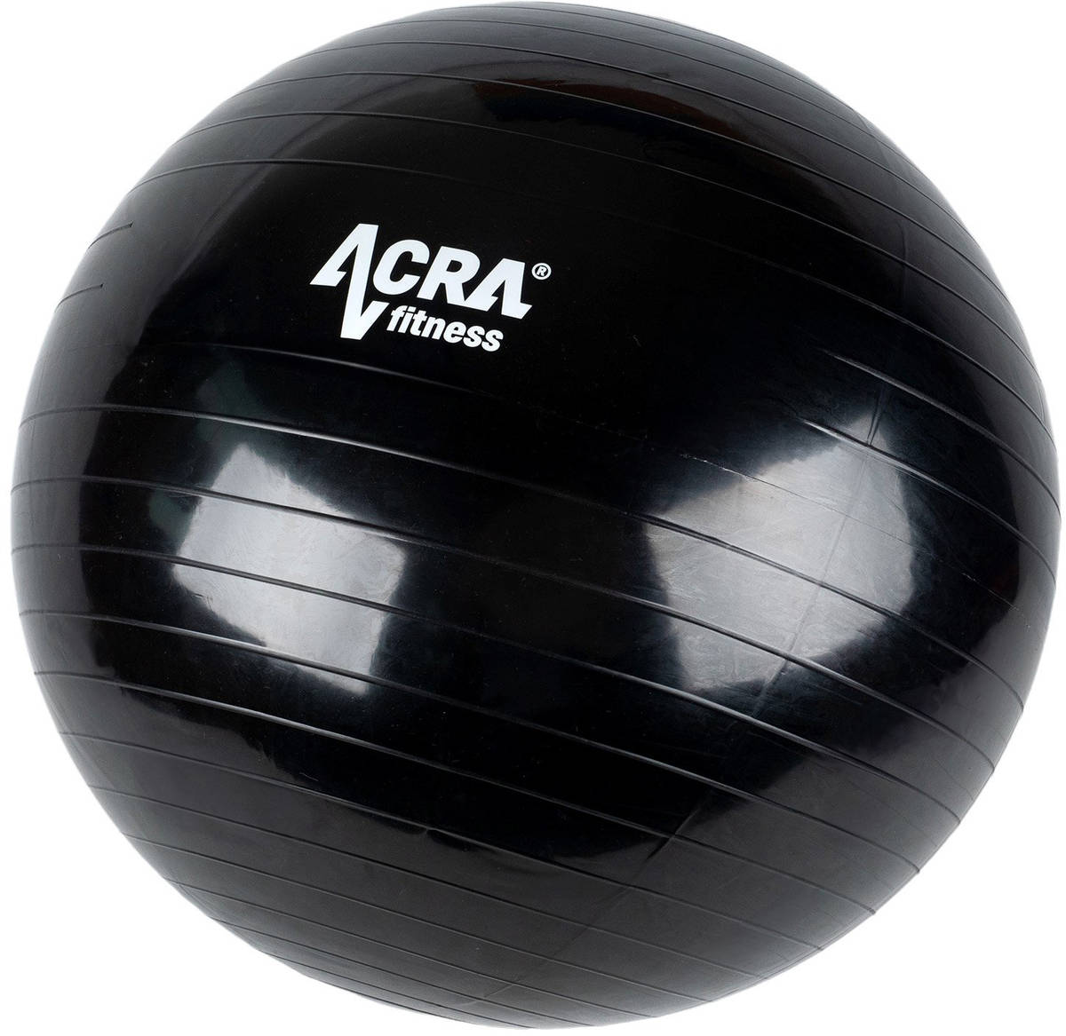 ACRA Míč gymnastický černý 85cm fitness balon rehabilitační do 150kg