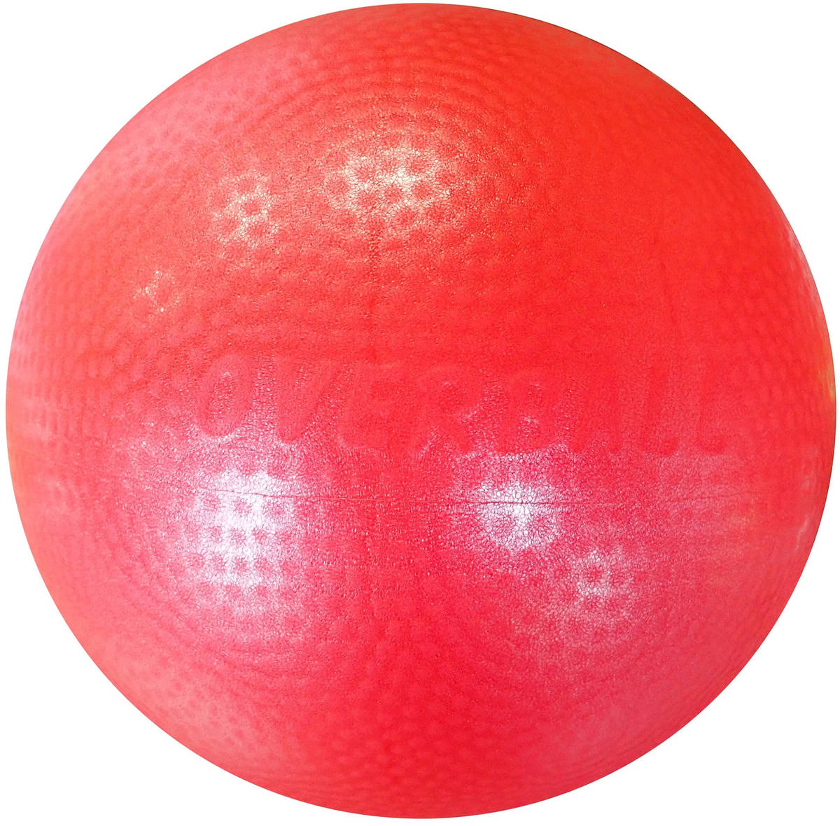 ACRA Míč overball 230mm červený fitness gymball rehabilitační do 90kg