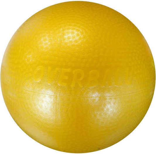 ACRA Míč overball 230mm žlutý fitness gymball rehabilitační do 90kg
