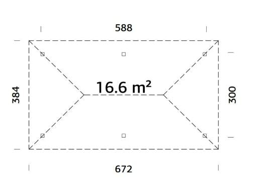 Altán Bianca 16,6 m2