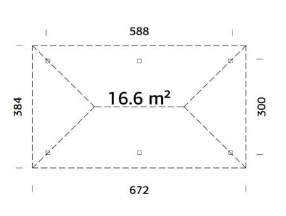 Altán Bianca 16,6 m2