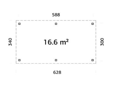 Altán Lenna 16,6 m2