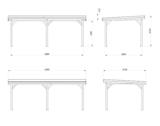Altán Lenna 16,6 m2