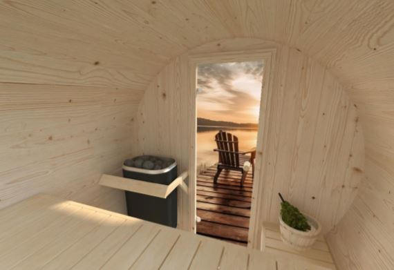 Barelová sauna Anita 0,9 m2 (bez kamen)