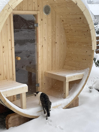 Barelová sauna Anita 1,3 + 0,7 m2 (bez kamen)