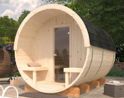 Barelová sauna Anita 1,6 + 0,7 m2 (bez kamen)