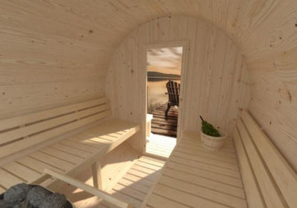Barelová sauna Anita 1,6 + 0,7 m2 (bez kamen)