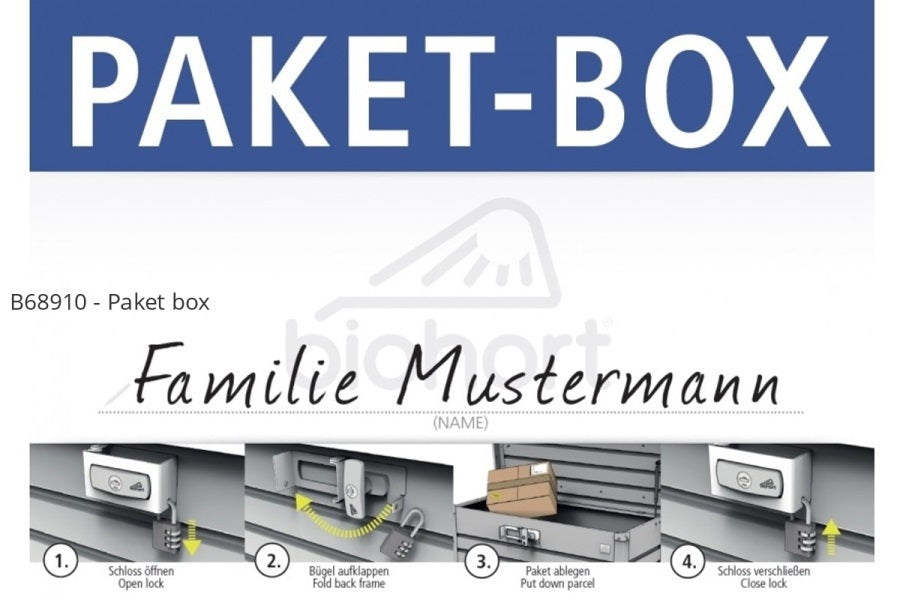Biohort Box na balíky Paket-Box bílá