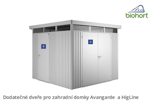 Biohort Dodatečné dveře, šedý křemen metalíza