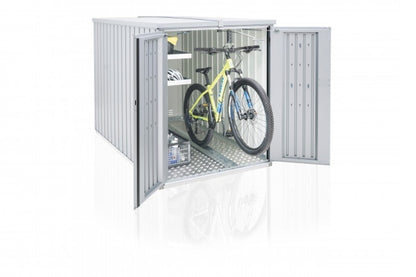 Biohort Minigaráž 122 x 203 x 145, stříbrná metalíza
