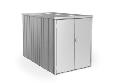Biohort Minigaráž 122 x 203 x 145, stříbrná metalíza