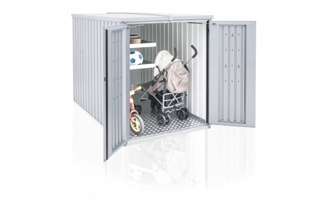 Biohort Minigaráž 122 x 203 x 145, tmavě šedá metalíza