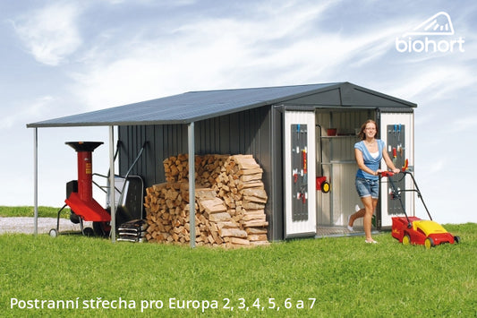Biohort Postranní střecha pro EUROPA 2, 3, 4A, tmavě zelená