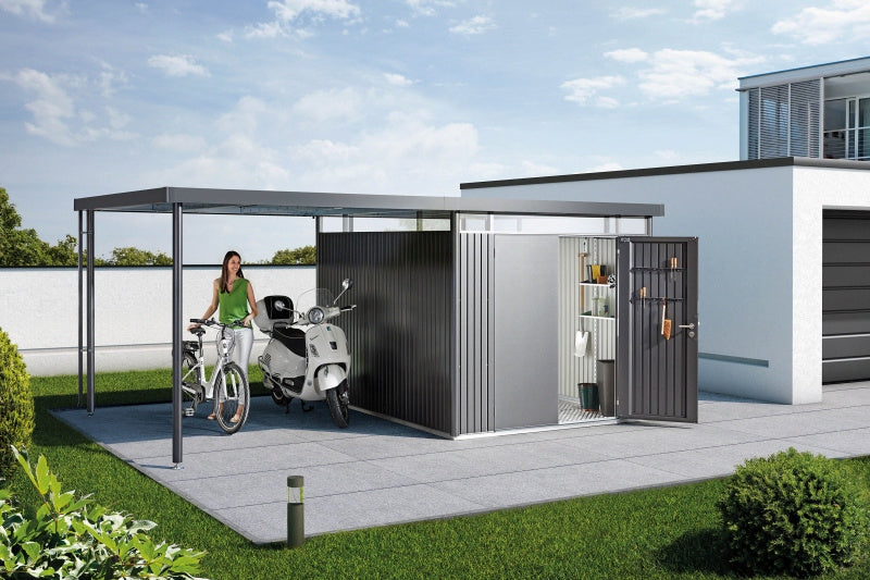 Biohort Postranní střecha pro HighLine H4, stříbrná metalíza