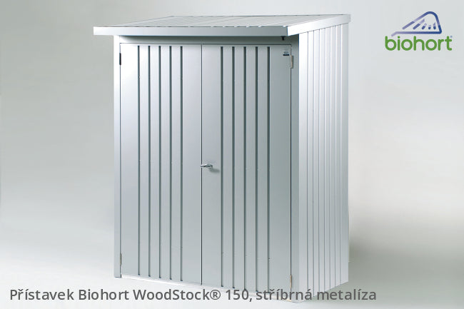 Biohort Přístavek WoodStock® 150, stříbrná metalíza