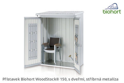 Biohort Přístavek WoodStock® 150, stříbrná metalíza