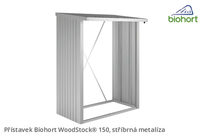 Biohort Přístavek WoodStock® 150, stříbrná metalíza