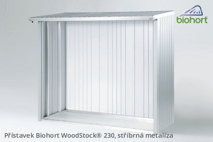 Biohort Přístavek WoodStock® 230, stříbrná metalíza
