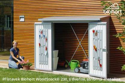Biohort Přístavek WoodStock® 230, stříbrná metalíza
