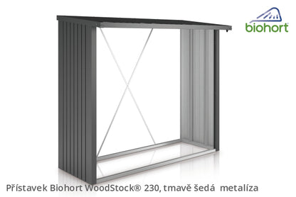 Biohort Přístavek WoodStock® 230, tmavě šedá metalíza