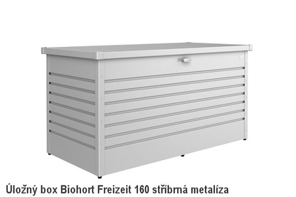 Biohort Úložný box FreizeitBox 160HIGH, stříbrná metalíza