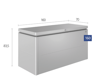 Biohort Úložný box LoungeBox® 160, šedý křemen metalíza