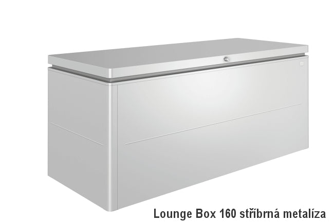 Biohort Úložný box LoungeBox® 160, stříbrná metalíza