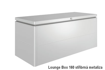 Biohort Úložný box LoungeBox® 160, stříbrná metalíza