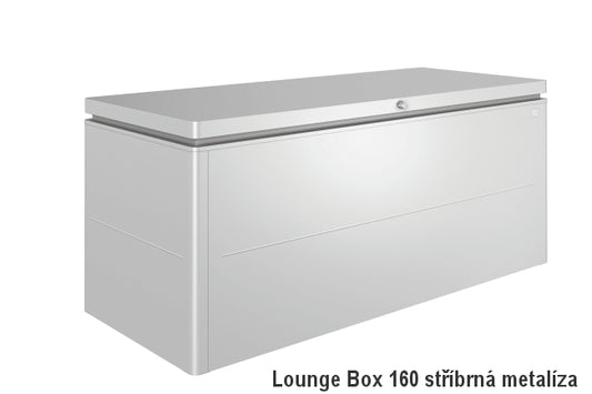 Biohort Úložný box LoungeBox® 160, stříbrná metalíza