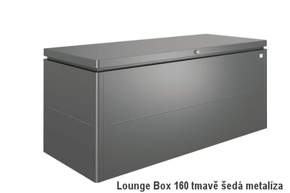 Biohort Úložný box LoungeBox® 160, tmavě šedá metalíza