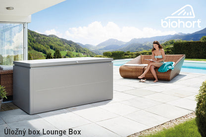 Biohort Úložný box LoungeBox® 160, tmavě šedá metalíza