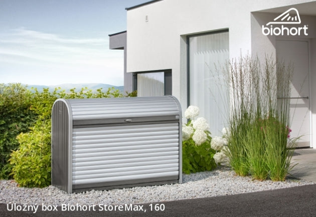Biohort Úložný box StoreMax® 160, šedý křemen metalíza
