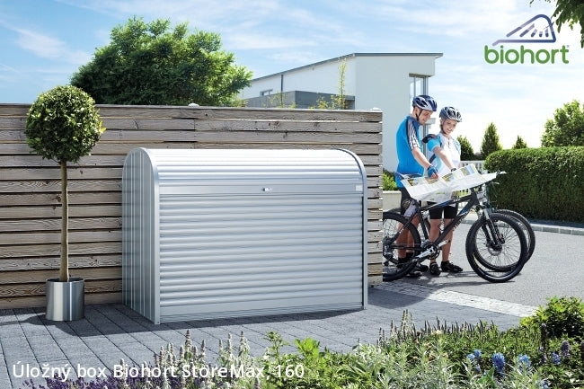 Biohort Úložný box StoreMax® 160, stříbrná metalíza