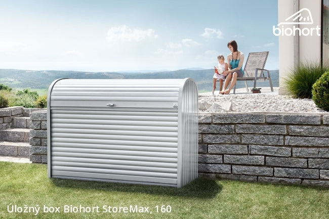 Biohort Úložný box StoreMax® 160, stříbrná metalíza