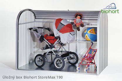Biohort Úložný box StoreMax® 190, tmavě šedá metalíza