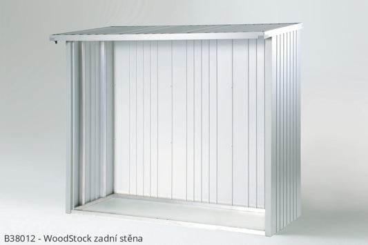 Biohort Zadní stěna WoodStock® 230, šedý křemen metalíza