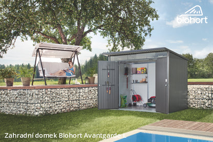Biohort Zahradní domek AVANTGARDE A3, tmavě šedá metalíza