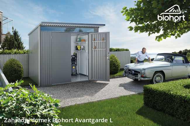 Biohort Zahradní domek AVANTGARDE A5, stříbrná metalíza