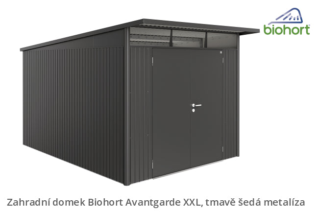 Biohort Zahradní domek AVANTGARDE A5, tmavě šedá metalíza