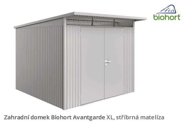 Biohort Zahradní domek AVANTGARDE A7, stříbrná metalíza