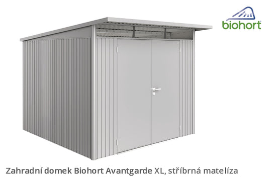 Biohort Zahradní domek AVANTGARDE A7, stříbrná metalíza