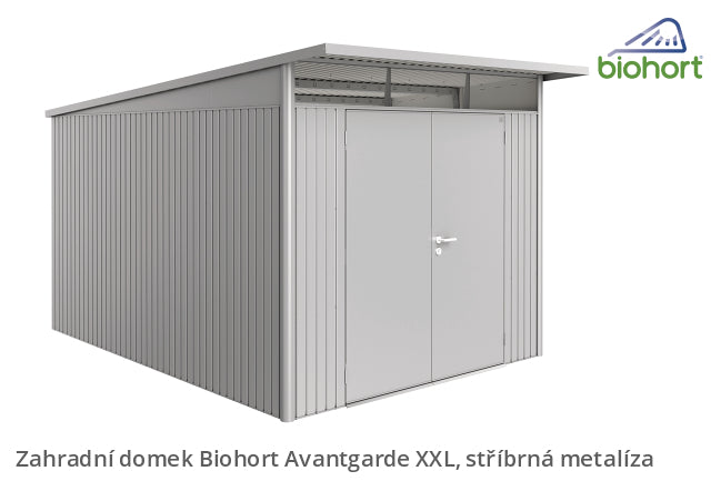 Biohort Zahradní domek AVANTGARDE A8, šedý křemen metalíza