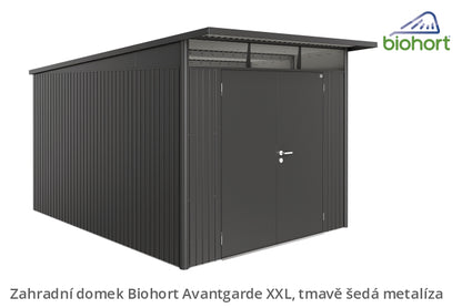 Biohort Zahradní domek AVANTGARDE A8, tmavě šedá metalíza