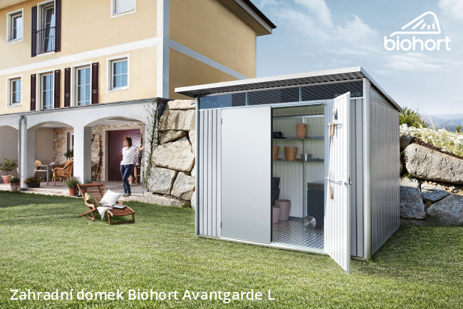Biohort Zahradní domek AVANTGARDE A8, tmavě šedá metalíza