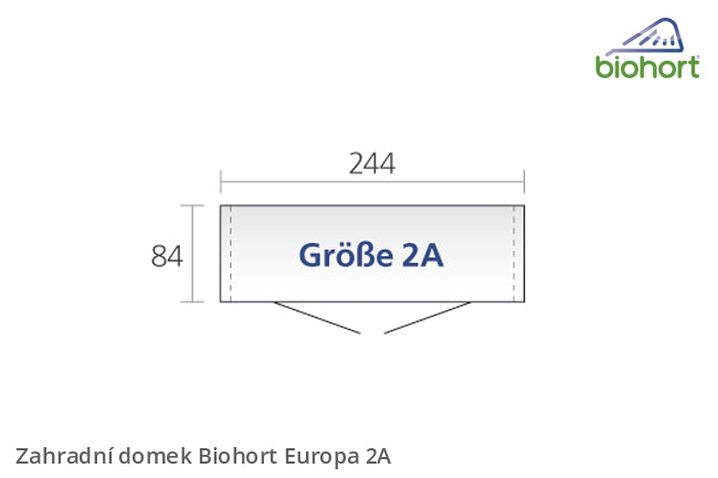 Biohort Zahradní domek EUROPA 2A, tmavě zelená
