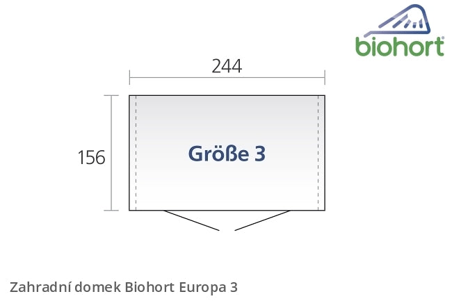 Biohort Zahradní domek EUROPA 3, šedý křemen metalíza